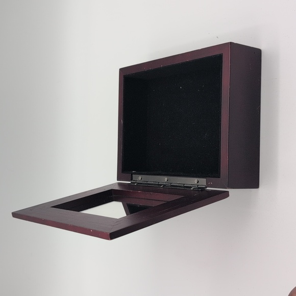 Elegant Decorative Wooden Trinket Jewelry Box with Silver Accents - Picture 5 of 10